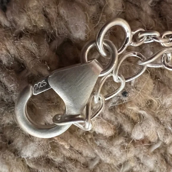 ❤️ Bluebird Turquoise & Pink Opal 925 Southwestern Navajo Necklace 18+2”L 11.4Gm - Picture 9 of 12